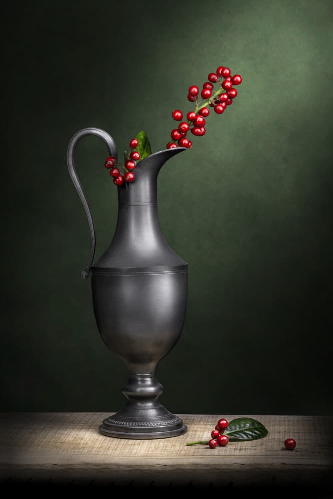 Elegant Berry Still Life by Adriana Vitale — canvas wall art