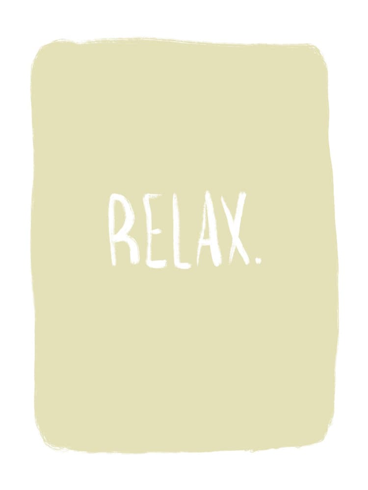 Relax Poster by Anis Illustration — canvas wall art