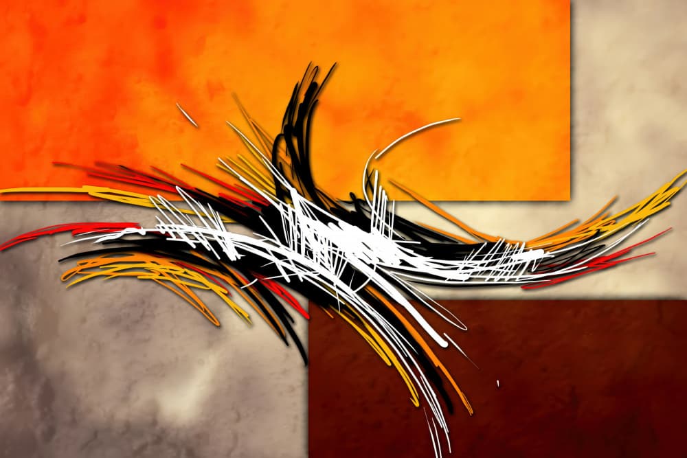 Dynamic Abstract Strokes by Rafal Kulik — canvas wall art