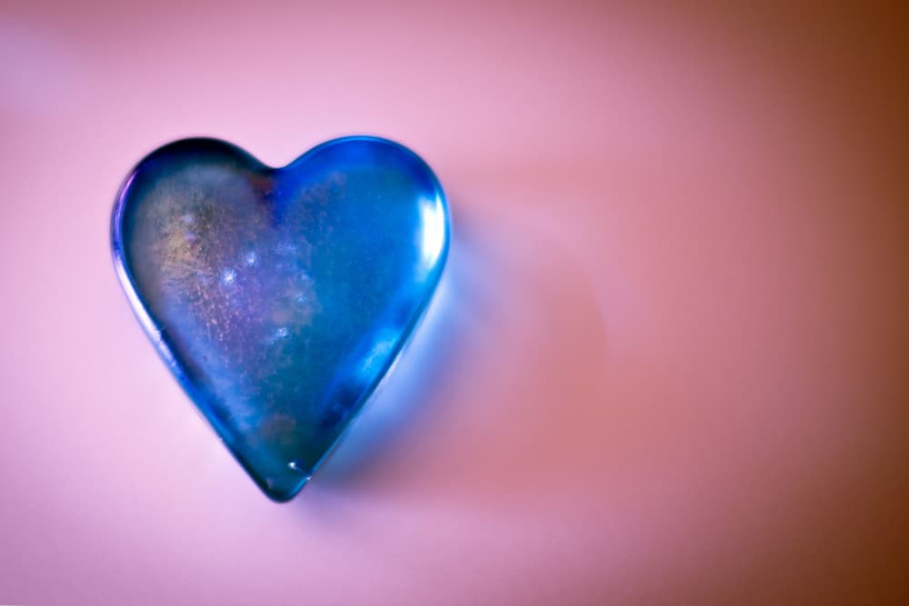 Dreamy Blue Heart by Tim Mossholder — canvas wall art