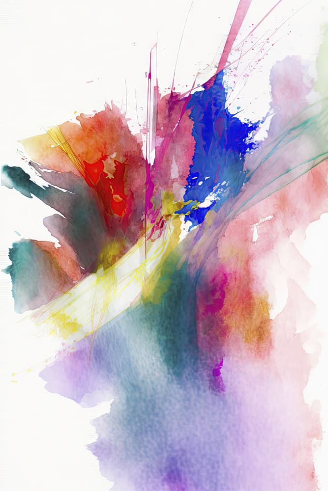 Vibrant Watercolor Splash by Mauro — canvas wall art