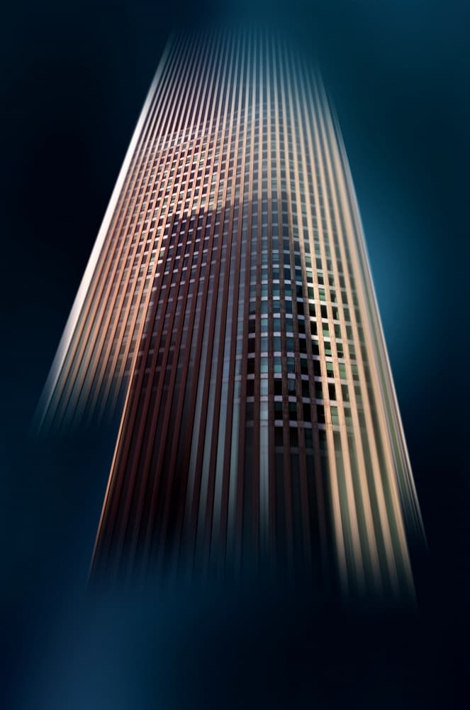 Urban Tower Abstract by Erhard Batzdorf — canvas wall art