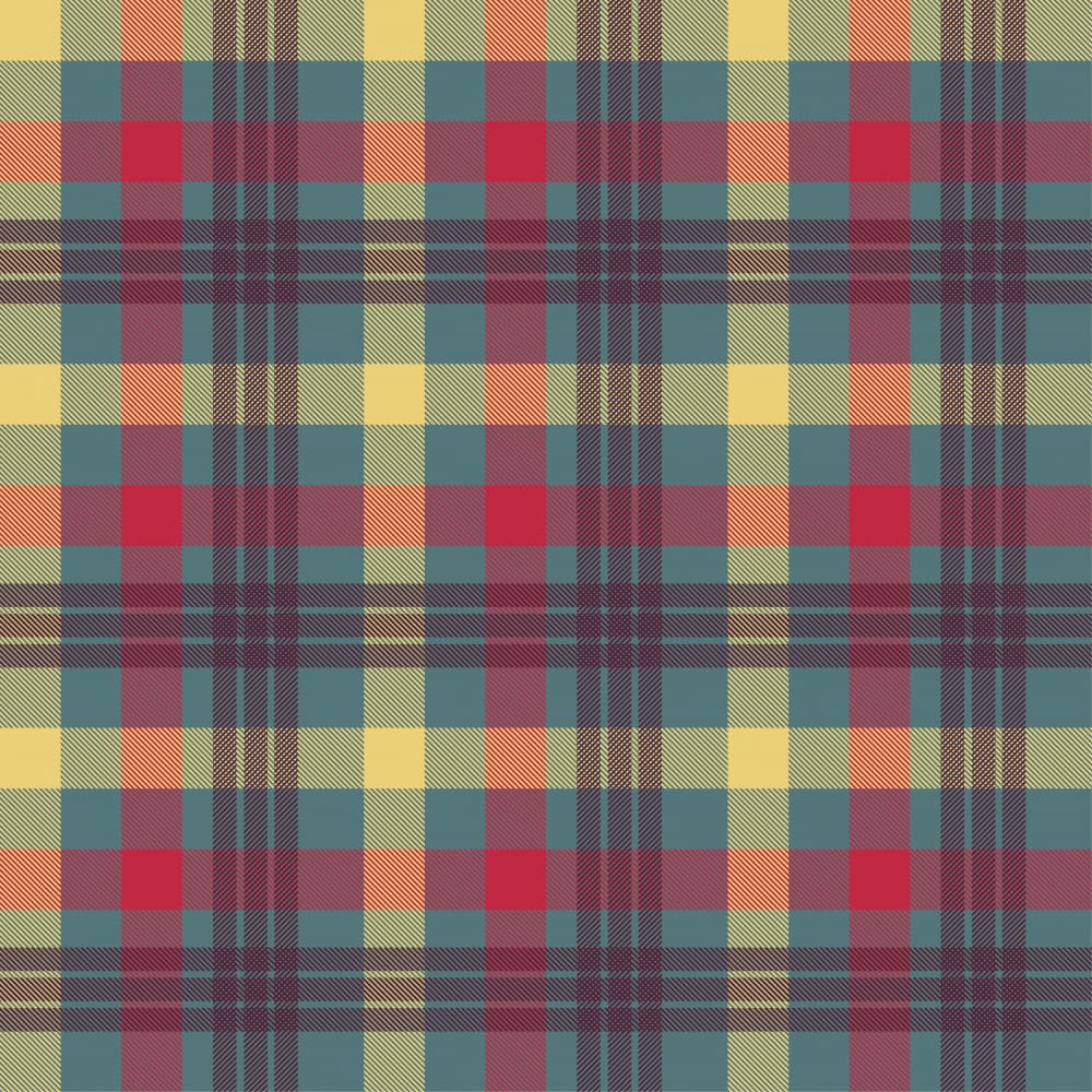 Colorful Plaid Pattern by Marika Barsrsind — canvas wall art
