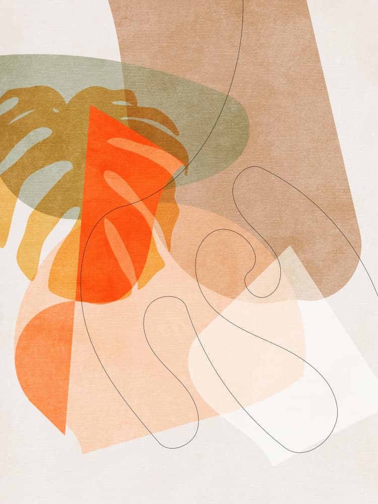 Nature Friendly Terracotta 6 Aquarell Kopie by Ana Rut Bre — canvas wall art