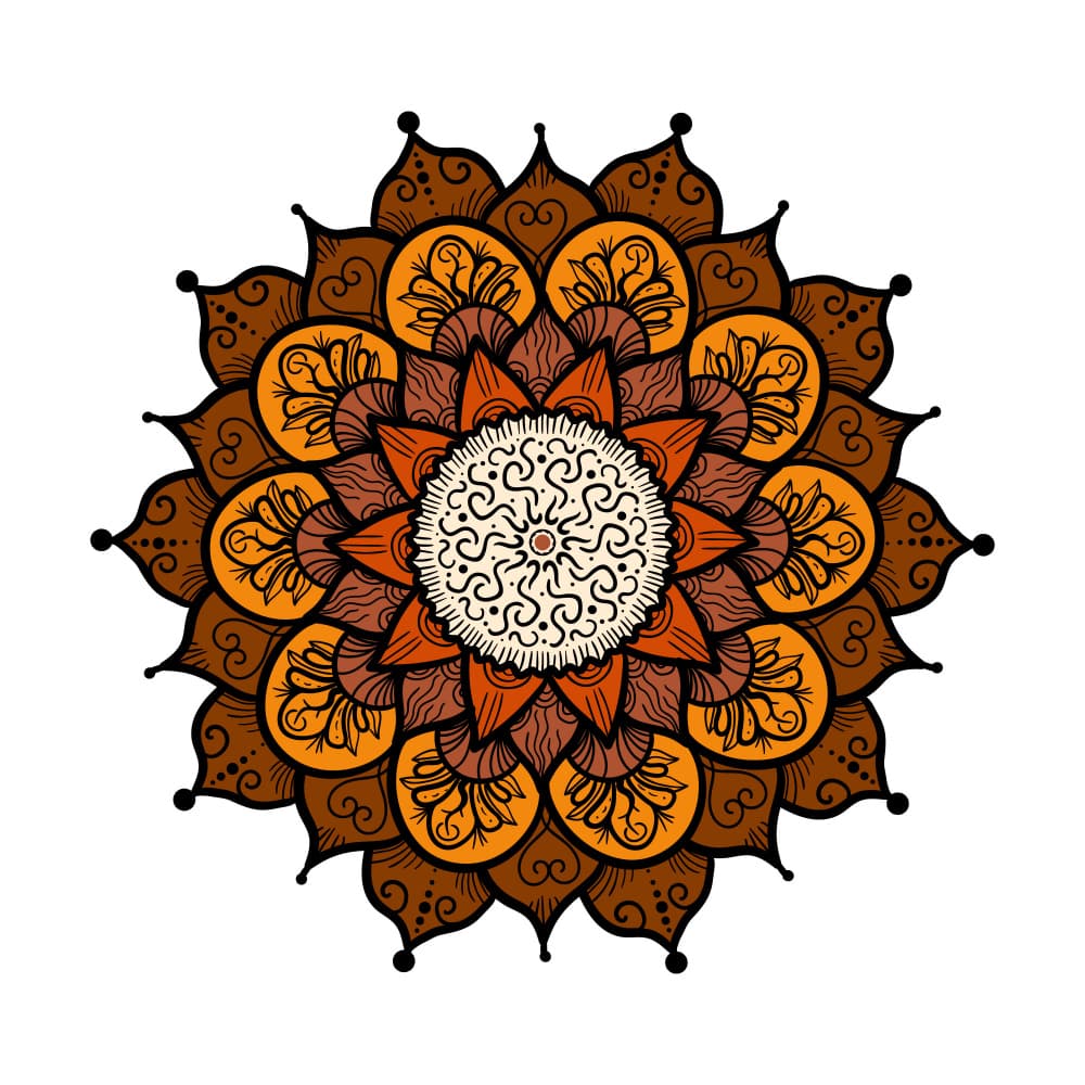 Autumn Mandala Art by Marika Barsrsind — canvas wall art