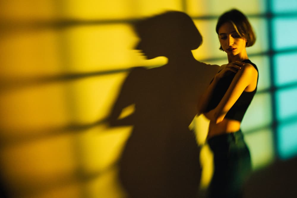 Pensive Woman Shadow by M. Emre Erol — canvas wall art