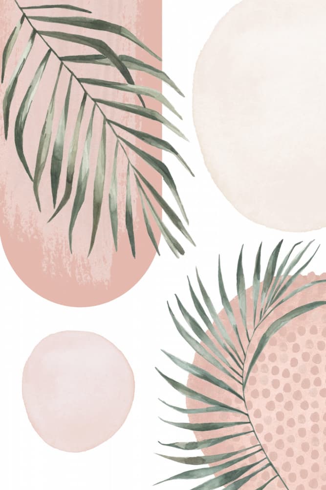 Soft Palm Botanicals by Sally Ann Moss — canvas wall art