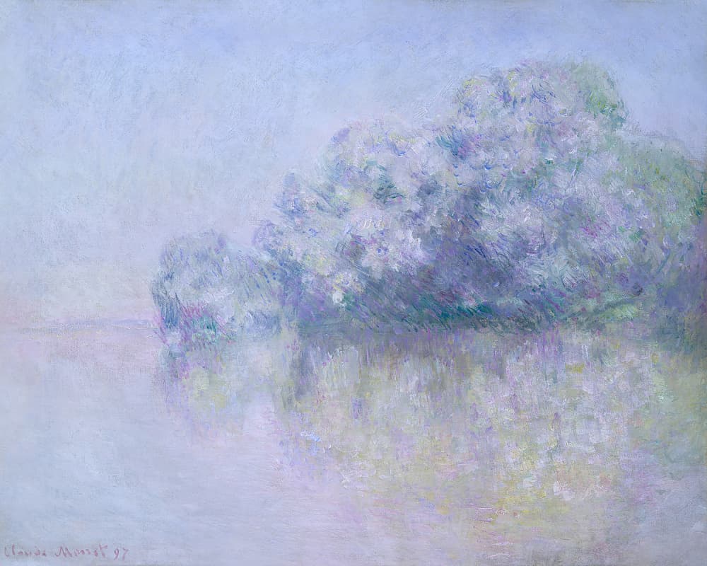 Île Aux Orties Near Vernon (1897) By Claude Monet by Claude Monet — canvas wall art