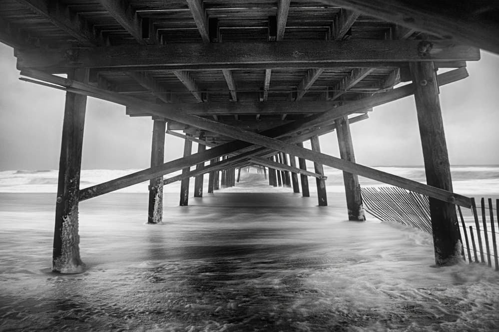 Under the Wooden Pier by Errick Cameron — canvas wall art