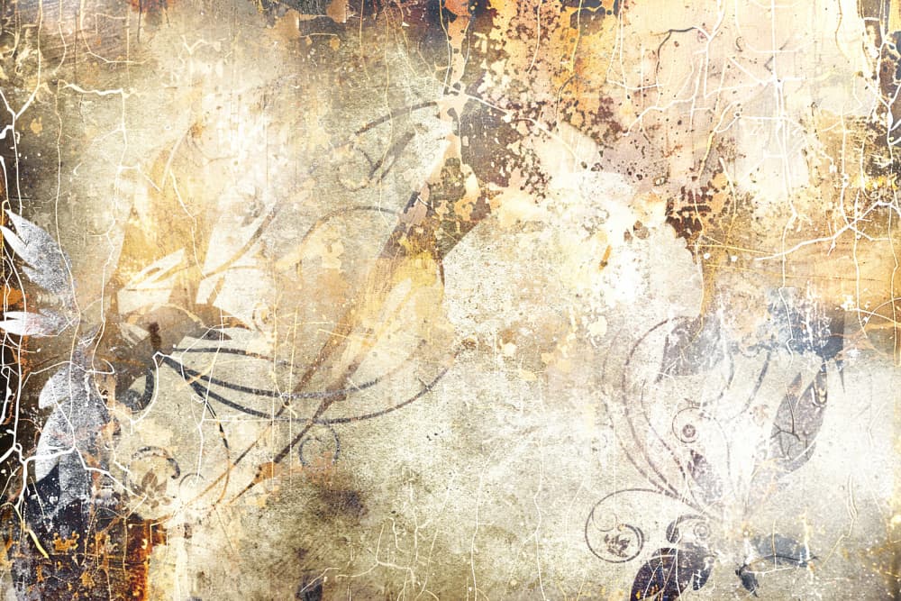 Earthy Floral Swirls by Rafal Kulik — canvas wall art