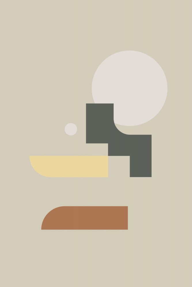 Subtle Geometric Harmony by Nilesh Kulkarni — canvas wall art