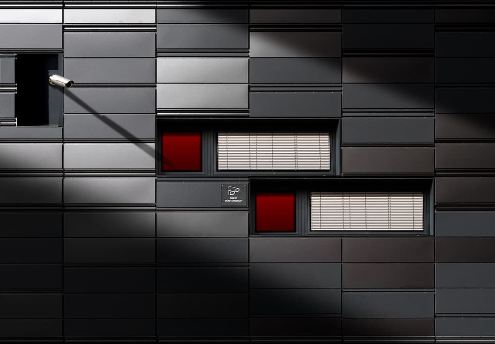 Modern Red Geometry by Tomasz Buczkowski ( Tomush ) — canvas wall art