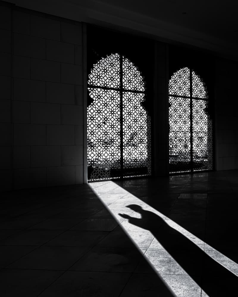Spiritual Light Prayer Shadow by Abdullah Abuzaid — canvas wall art