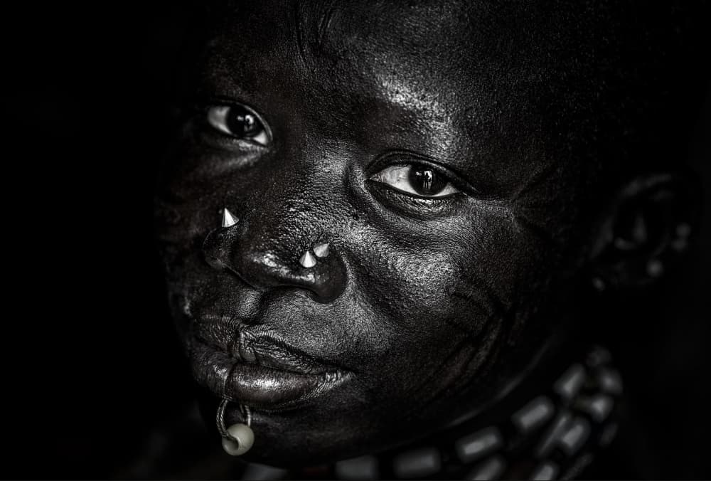 Intense Tribal Gaze by Joxe Inazio Kuesta Garmendia — canvas wall art