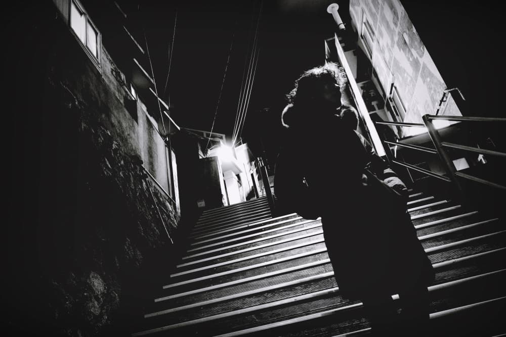 Night City Climb by cindy ahn — canvas wall art