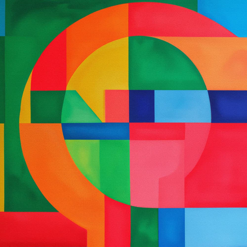 Colorful Geometry by THE MIUUS STUDIO — canvas wall art