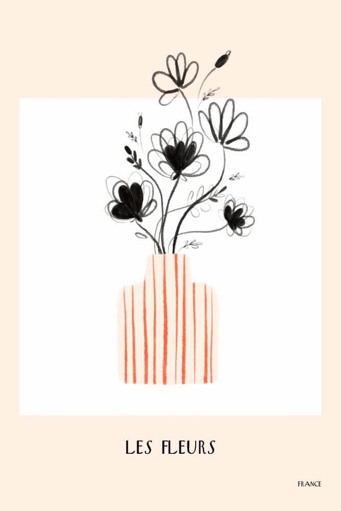 Fleurgraphique by Treechild — canvas wall art
