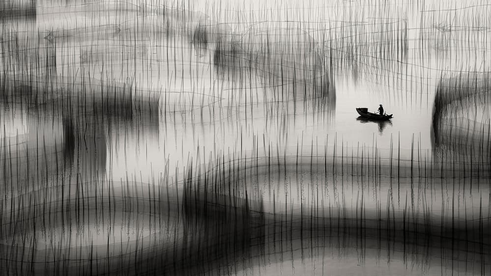 Quiet Waters Fisherman by Ahmed Abdulazim — canvas wall art