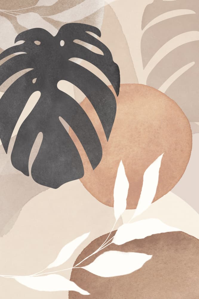Muted Botanical Forms by Melloi Art Prints — canvas wall art