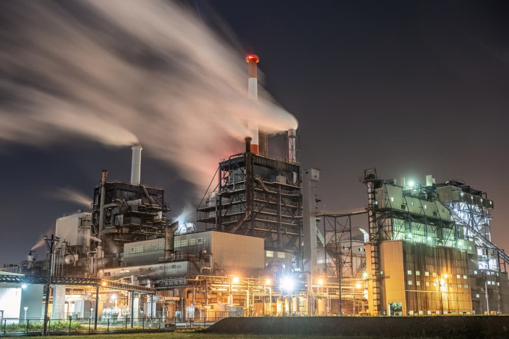 Industrial Night Glow by Kobayashi Tetsurou — canvas wall art