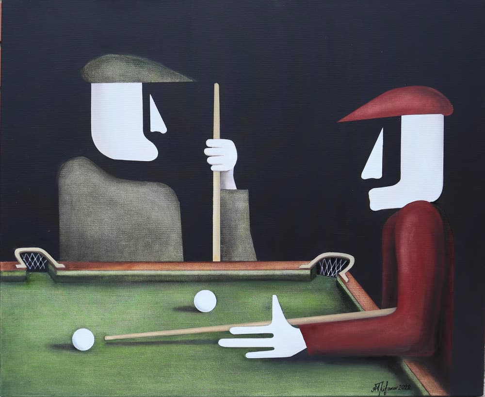 Billiards by Alexander Trifonov — canvas wall art