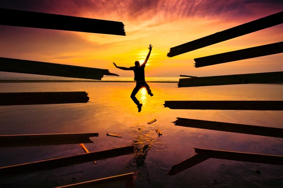 Breaking Free At Sunset by Christophe Kiciak — canvas wall art