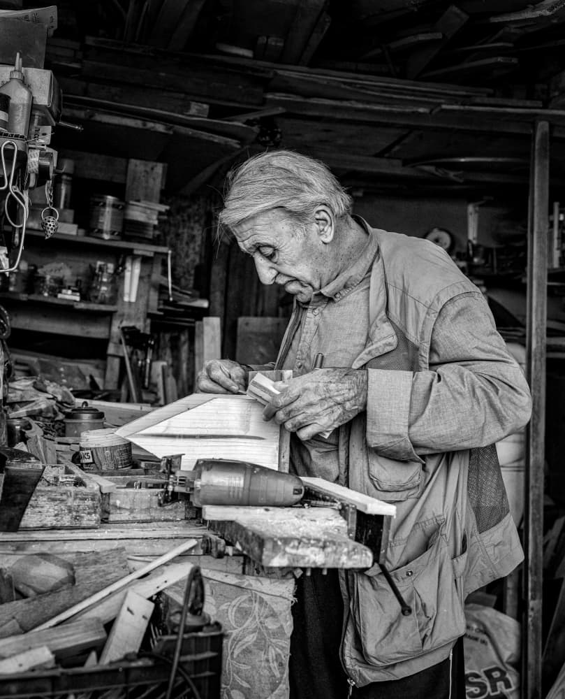 Craftsman's Focused Work by Bashar Alsofey — canvas wall art