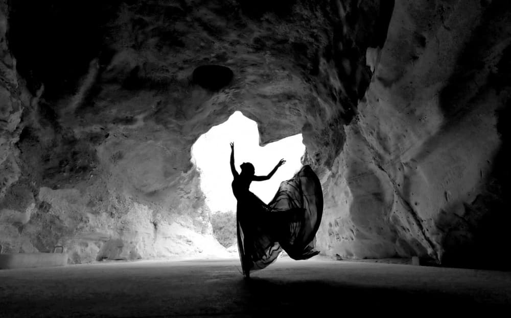 Ethereal Cave Dance by Amihay Shraga — canvas wall art