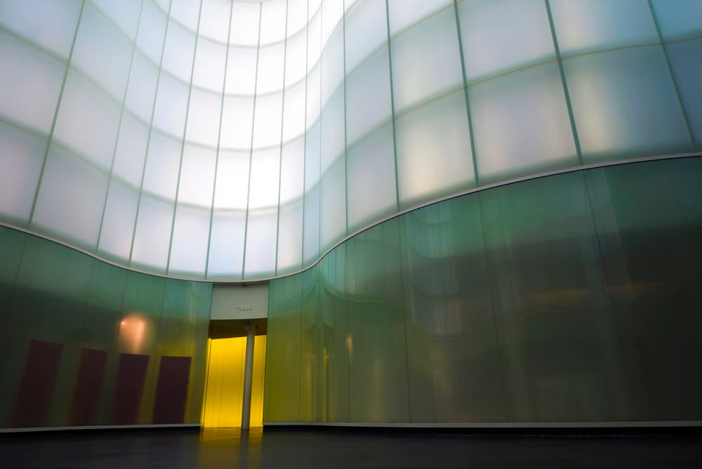 Bright Curved Architecture by Carlo Tonti — canvas wall art