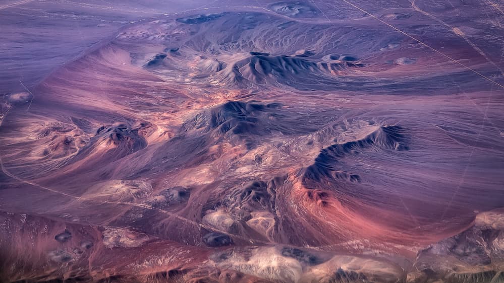 Purple Desert Mountains by Adhemar Duro — canvas wall art