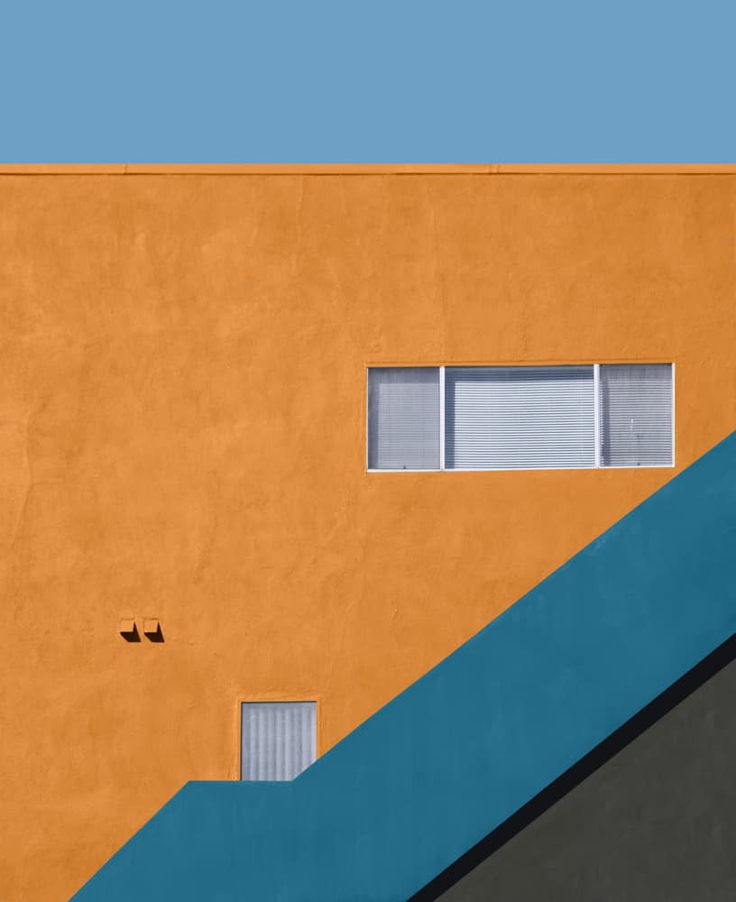 Vibrant Architectural Lines by Roxana Labagnara — canvas wall art