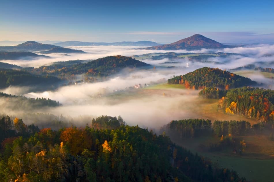 Misty Autumn Hills by Martin Rak — canvas wall art