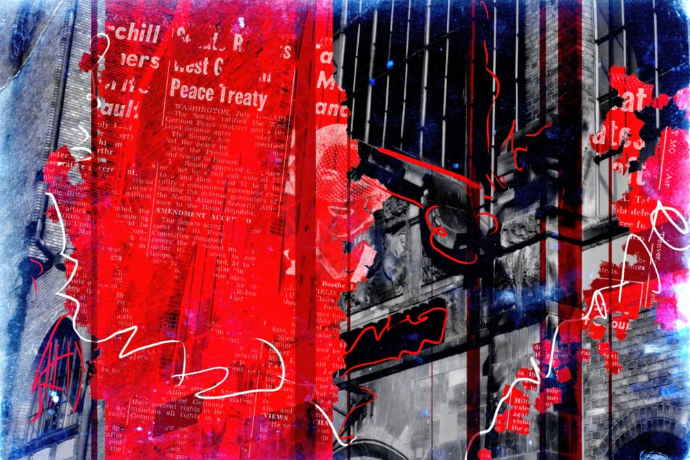 Grungy Urban News by Rafal Kulik — canvas wall art