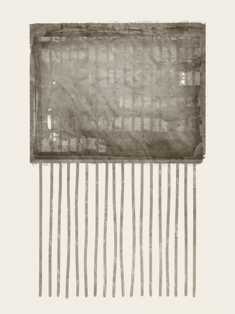 Aged Technology Grid by Ema Paraschiv — canvas wall art