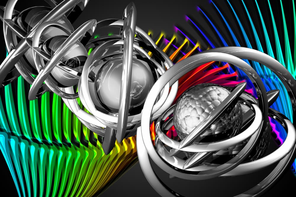 Dynamic Chrome Geometry by Rafal Kulik — canvas wall art