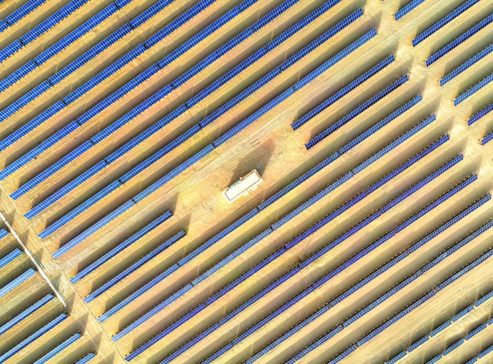 Desert Solar Rows by Jie Jin — canvas wall art