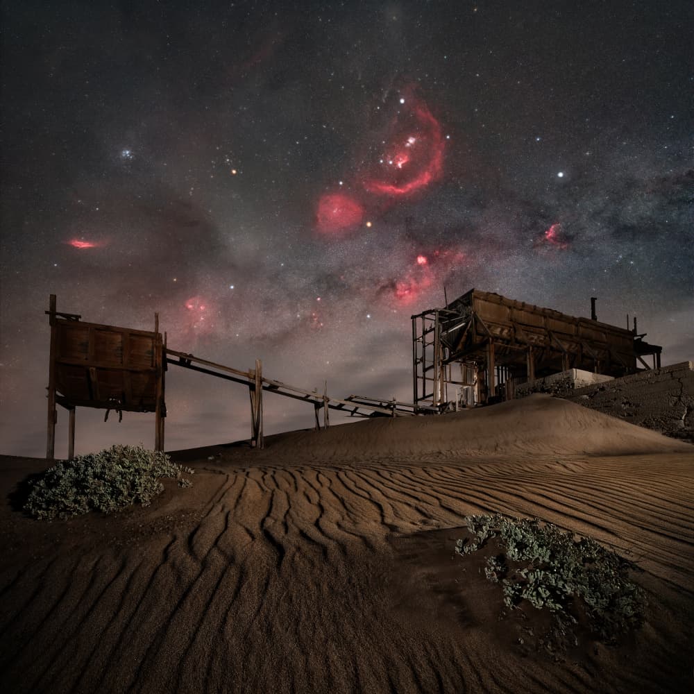 Cosmic Desert Ruin by Vikas Chander — canvas wall art