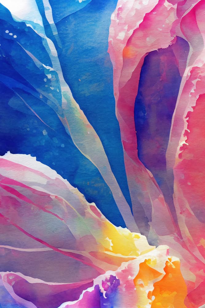 Vibrant Abstract Watercolor by Mauro — canvas wall art