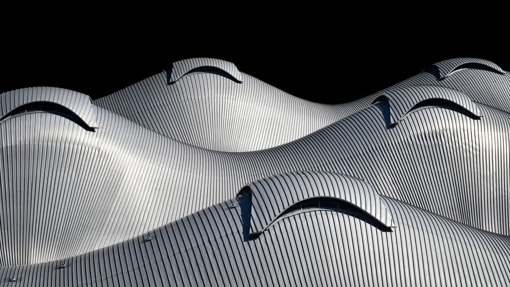 Wavy Metal Architecture by Mathilde Guillemot — canvas wall art