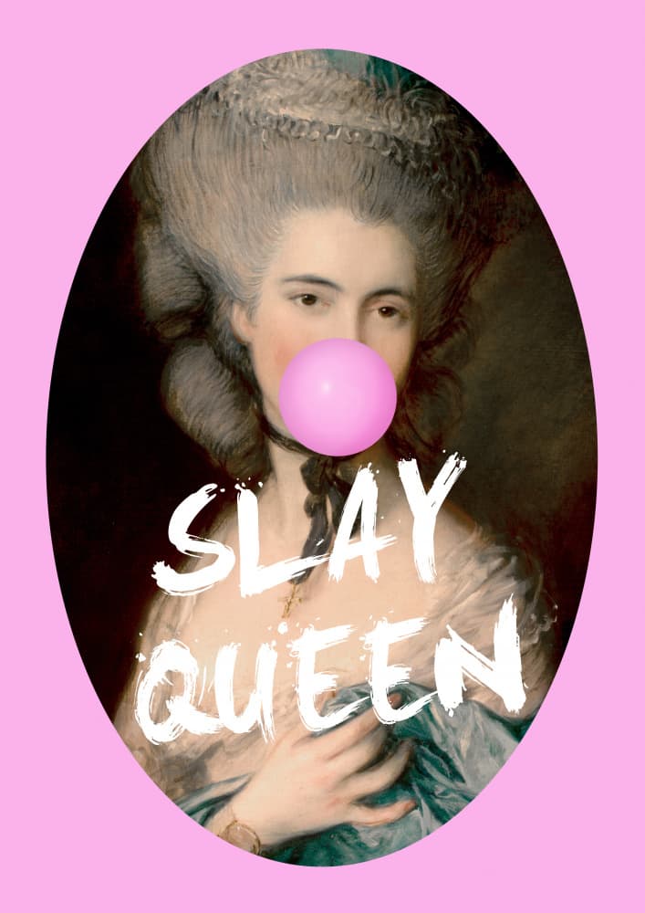 Slay Queen Portrait by Talitha McQueen — canvas wall art
