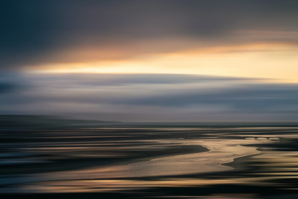 Misty Estuary Twilight by Dieter Reichelt — canvas wall art
