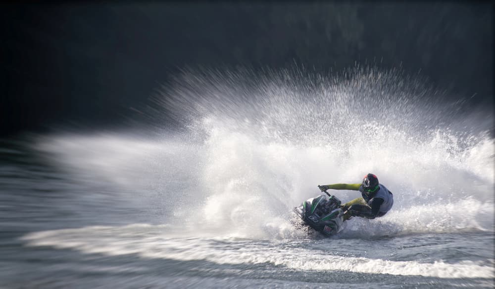 Jet Ski Splash by Erhard Batzdorf — canvas wall art