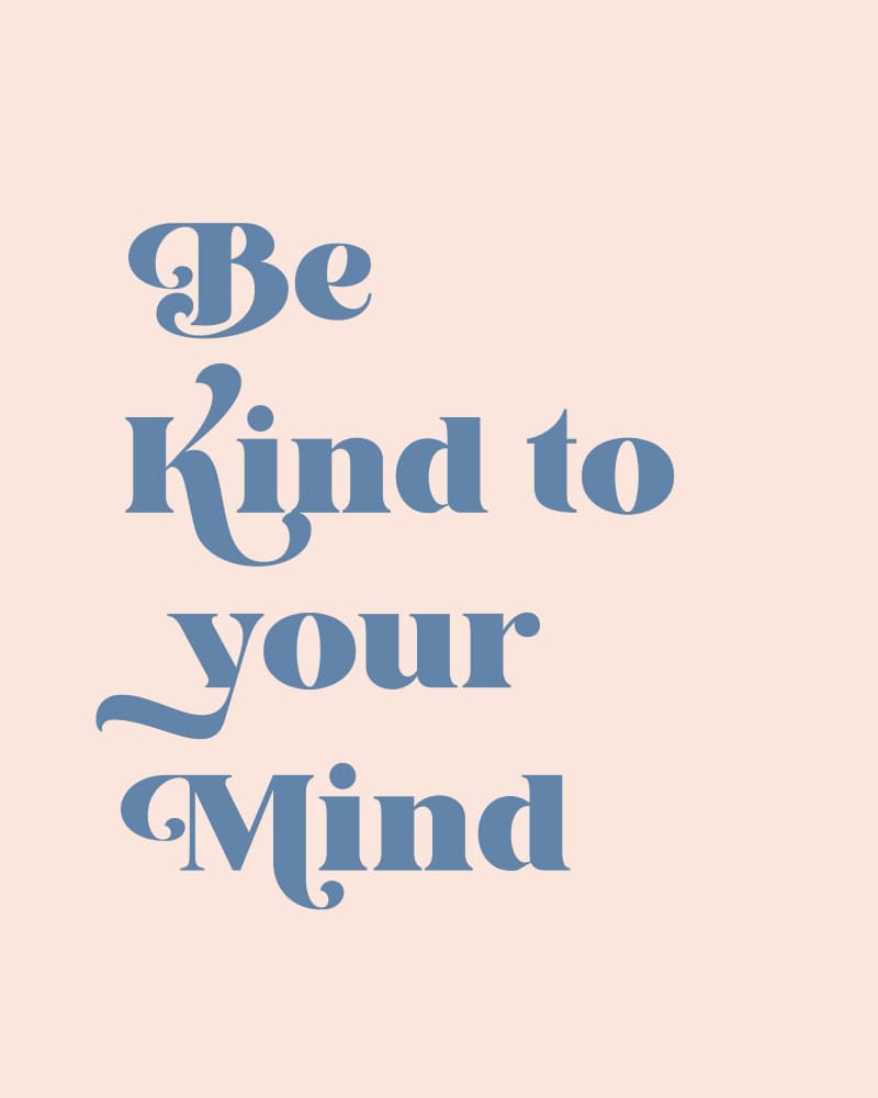Kind Mind Quote by KsanaKalpa — canvas wall art