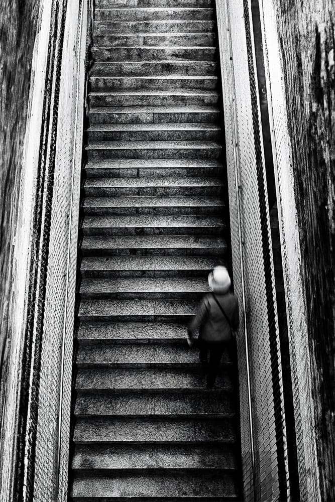 Solitary Steps Down by Parole Kim — canvas wall art