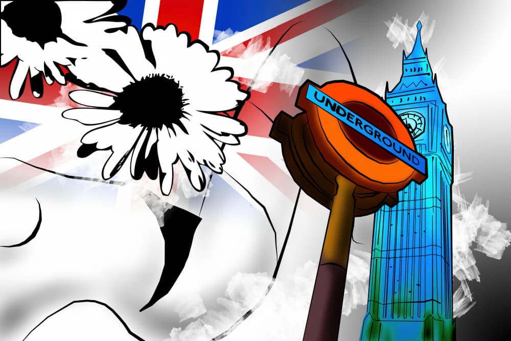 London Icons Graphic by Rafal Kulik — canvas wall art
