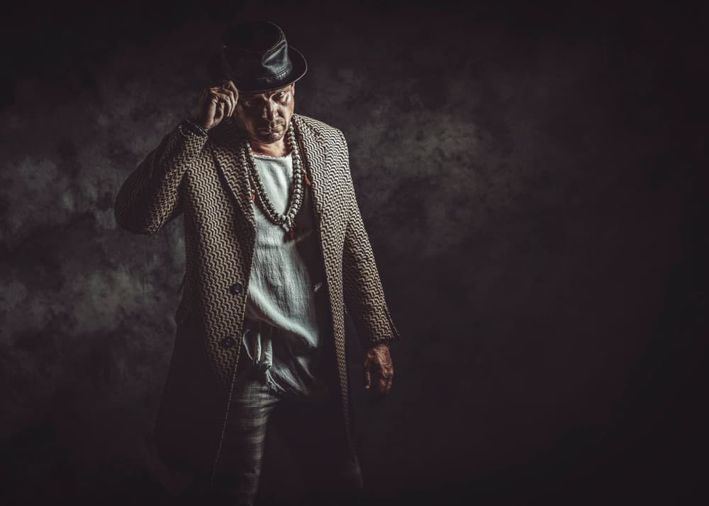 Mysterious Man In Smoke by gNo — canvas wall art