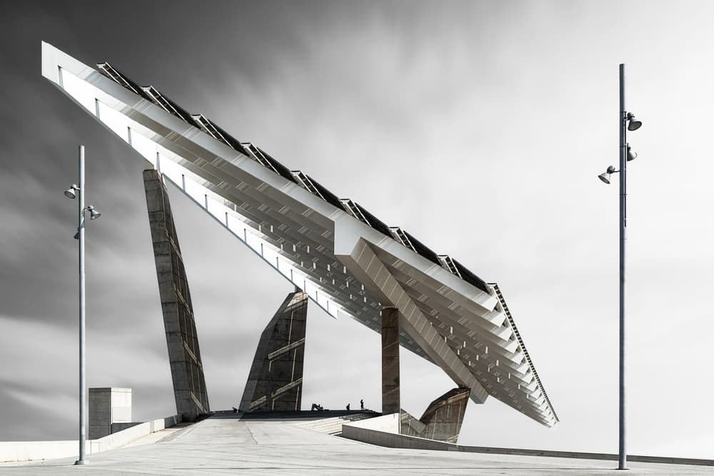 Modern Solar Architecture by Roland Weber — canvas wall art