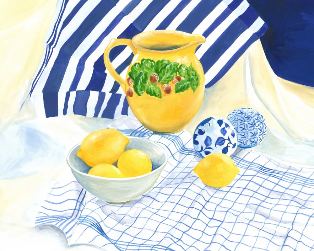 Still Life With Lemons by Isabelle Brent — canvas wall art