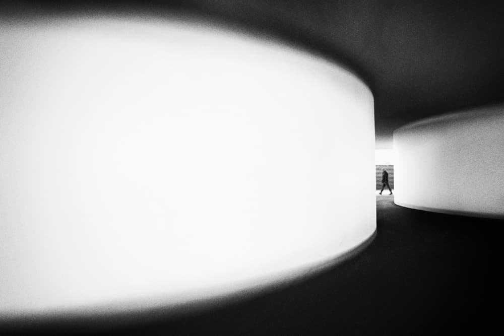 Walking Through Modern Curves by Rui Correia — canvas wall art