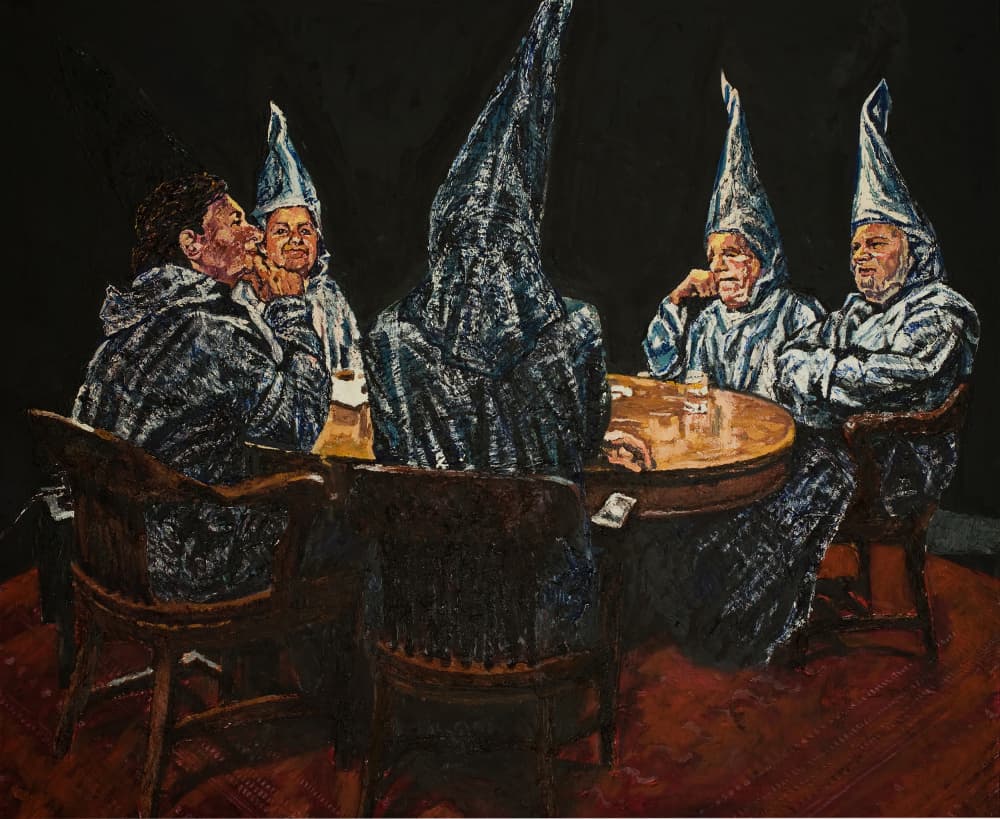 Secret Hooded Gathering by Anton Terziev — canvas wall art